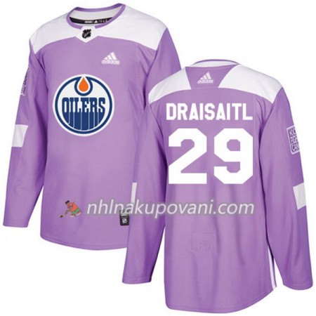 Edmonton Oilers Dresy Leon Draisaitl 29 Adidas 2017-2018 Nachová Fights Cancer Practice Authentic - Pánské Edmonton Oilers Dresy Leon Draisaitl 29 Adidas 2017-2018 Nachová Fights Cancer Practice Authentic - Pánské